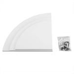 Étagères flottantes d'angle, étagères murales suspendues, étagères de Rangement, étagères Blanches, décor de Bureau pour Salon, Chambre, Cuisine, Maison, 3 pièces