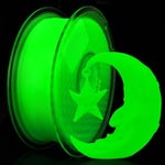 Filament Phosphorescent PLA+ 1.75 mm,Fil Lumineuse pour Imprimante 3D,1KG Bobine PLA Plus Vert Fluorescent 1.75+/-0.03mm