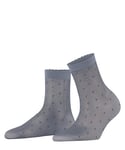 FALKE Women's Dot 15 DEN W SO Sheer Patterned 1 Pair Socks, Grey (Pearl Grey 3248), 2.5-5