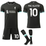 24-25 Liverpool borta barn vuxen fotbollströja kit No.10 MAC ALLISTER 26