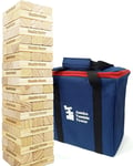 Jac & Mok Jumbo Tumble Jenga Tower Game 60 Wooden Blocks 60cm /150cm Pine Wood