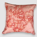 ALVIERO MARTINI coussin satin 40x40 LUSSO GEOLUXURY rose