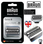 Braun 83M Series 8 Shaver Replacement Head Cassette Foil & Cutter- Silver