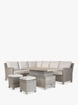 KETTLER Palma Signature 7-Seater Standard Corner Garden Lounging/Dining Set with Slatted Top High/Low Table