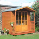 7 x 7 Wooden Summerhouse with Verandah