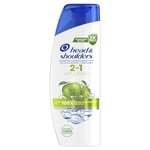 Head & Shoulders Apple Fresh 2 en 1 Shampoing Antipelliculaire 300ml (lot de 6). Jusqu'à 100% des Pellicules Éliminées, Cliniquement Prouvé. Tous Types de Cheveux et de Cuir Chevelu