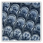 2 x Square Stickers 7.5 cm - MRI Brain Scan X-Ray Images  Cool Gift #21920