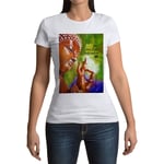 T-Shirt Femme Col Rond Give Citation Inspirante Anglais Bouddha Bouddhisme Bien Etre Spiritualite