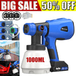 Handheld Paint Sprayer Cordless Electric Spray Gun Paint Fence Airless HVLP DIY