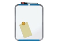 Nobo Slimline - Whiteboard-Tavla - 220 X 280 Mm - Magnetisk - Ljust Vit - Ram I Blått/Silver