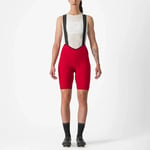 Castelli Espresso W DT Bibshorts til Kvinner i Rich Red - Størrelse X-Small