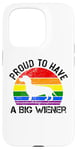 Coque pour iPhone 15 Pro Rainbow LGBT Love Weiners Dogs Love Love Funny Gay Man Pride Fun