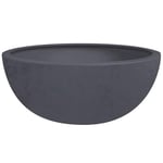 EDA - Vasque Basalt'Up 40 cm - 14,9 L - Décor Imitation Béton - Ø 40 x H.16,5 cm - Gris Anthracite