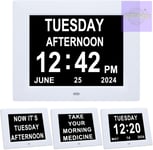 Jaihonda Large Digital Day Calendar Clock,Dementia Clocks with Day and Date for