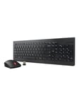 Lenovo Essential Wireless Combo - keyboard and mouse set - Russian / Cyrillic - Näppäimistö ja Hiirisetti - Venäläinen - Musta