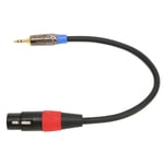 XLR till 3,5 mm Stereo Mikrofonkabel 30 cm Förlustfri Brusreducering HiFi XLR Hona till 1/8 tum TRS Kabel för Kameror