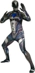 Morphsuit Adult Power Rangers Morphsuit Black XL Deluxe Fancy Dress Costume