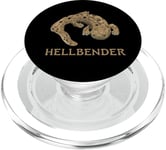 Hellbender Giant Salamander Cryptobranchus alleganiensis PopSockets PopGrip for MagSafe