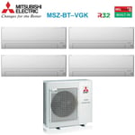 mitsubishi electric quadri split inverter air conditioner series msz-bt 9+9+12 avec mxz-4f72vf r-32 wi-fi integrated 9000+9000+12000