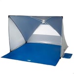 AKTIVE Tente de Plage, Pop up, 145 x 103 cm, pour 2 Personnes, Protection UV50, avec 6 piquets, moustiquaire arrière, 4 Poches, Colonne d'eau 300 mm, Polyester, Sac de Transport (62319)