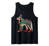 Wolf in Pacific Northwest Coast Native American Tribal Style Tank Top