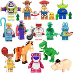 14 Pièces Toy Story Mini Figurines Sheriff Woody Pride Jessie Briques Poupée Jouet Pour Enfant