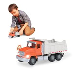 Driven by Battat – Camion Benne de la Série Micro – Véhicules de Chantier et Construction avec Benne, Lumières et Sons – Jouets pour Enfants de 3 Ans et Plus