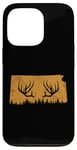 Coque pour iPhone 13 Pro Abri de jardin Chasseur d'élan en bois de cerf