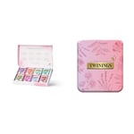 Twinings Superblends Collection Gift Box 4O Tea bags + Premium Pocket Tea Tin(Pink) – 4 Tea Envelopes