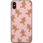 Apple iPhone XS Transparent Mobilskal Pepparkaksgubbe