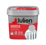 Julien Peinture Radiateur Acrylique, Fer, Cuivre, Alu, zinc - Direct sans sous-couche, Satin, Béton Gris, 0,75 L