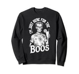 Summerween I'm Just Here For The Boos Funny Zombie Cocktail Sweatshirt