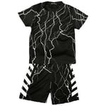 Maillots de bain enfant Boom Kids  Ensemble short et T-shirt ICON junior Noir - C132-1