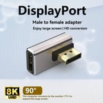 NÖRDIC Displayport-adapter hane till hona 8K60Hz 4K144/120/60Hz