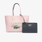 Lacoste Sac cabas Anna réversible avec pochette Taille Taille unique /croc Nymphea