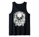 Born To Life Or Die Distressed Vintage Retro Bodybuilding Tank Top