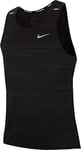 Nike CU5982 M NK DF Miler Tank Vest Mens Black/Reflective Silv M