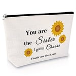 Friendship Gifts for Women Makeup Bag Friend Gift for Her Sister Birthday Gift for Friend Cosmetic Bag Sister Gift from Sister Thank You Gift for Friend Travel Cosmetic Pouch Christmas Graduation Gift