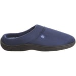 Isotoner Homme Pantoufles à Enfiler Microterry Jared Chaussons, Micro-Daim Bleu Marine, Large