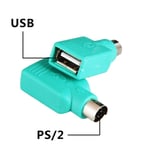 PS2 Adaptateur USB Câble Convertisseur Femelle Souris Clavier PC Mâle WM