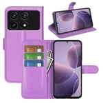 Xiaomi Poco F6 Pro Pu Wallet Case [Purple]