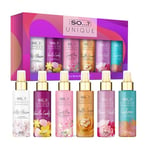 So…? Unique Grande Womens Mini Mist Gift Set, Body Mist Fragrance Spray (6x50ml)