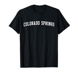 Colorado Springs CO Little London Throwback White Grunge T-Shirt