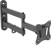 Support Murale TV 13-27" S7211 (33-69cm) Suspendu Orientable Inclinable Support Écran PC TV Universel Accroche Moniteur VESA 100 x 100