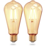 INNR Lighting Innr smart pære E27 vintage 2pk - fungerer med Philips Hue E27  modern vintage-design  smart LED  dimmable