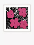 John Lewis Andy Warhol 'Flowers' Framed Print & Mount, 50 x 50cm