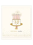 The Proper Mail Company Cake 70th Birthday Card