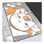 Natsume Yuujinchou Tapis de Souris XL 900x400mm Hydrorésistant Anime Mouse Pad Grand Tapis de Souris Gamer avec Base en Caoutchouc Anti-Glissant Surface Texturée pour Ordinateur et PC, B