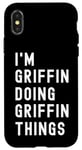 Coque pour iPhone X/XS Je Suis Griffin Qui Fait Des Choses à Griffin