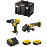 Dewalt - Kit DWK221 (DCD996 DCG405 2 x 5,0 Ah DCB115 tstak vi)